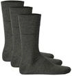 Kurzsocken TOM TAILOR "Socken 3er Pack", Herren, Gr. 39-42, grau, Obermaterial: 77%