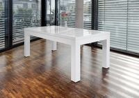 Esstisch SALESFEVER "Odense - Design Tisch f&uuml;r stilvolle Mahlzeiten", wei&szlig;, B:180cm