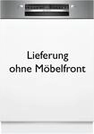 BOSCH teilintegrierbarer Geschirrsp&uuml;ler "SMI2HVS02E", Energieeffizienz: D, silber