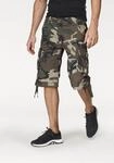 Cargobermudas ALPHA INDUSTRIES "Jet Short", Herren, Gr. 31, N-Gr, braun (tarnfarben),