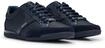 Sneaker BOSS "Sneaker Saturn Lowp mx A N", Herren, Gr. 42, blau (dunkelblau),