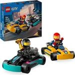 Konstruktionsspielsteine LEGO "Go-Karts mit Rennfahrern (60400), LEGO City", bunt,