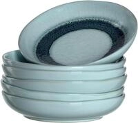 Suppenteller LEONARDO "Matera", blau, H:4cm &Oslash;:21cm, Keramik, Speiseteller,