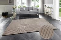 Designteppich ELLE DECORATION "Panglao", beige (creme, beige), B:120cm H:14mm