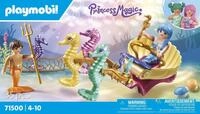Konstruktions-Spielset PLAYMOBIL "Meeresbewohner mit Seepferdchenkutsche (71500)",