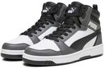Sneaker PUMA "REBOUND V6", Herren, Gr. 42,5, schwarz-wei&szlig; (puma wei&szlig;, puma schwarz,