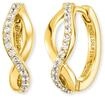 Paar Creolen ENGELSRUFER "Keep it so simple Paradise", gold (gelbgoldfarben,