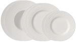 Teller-Set VILLEROY & BOCH "Manufacture Rock Tellerset", wei&szlig;, 6, Porzellan,