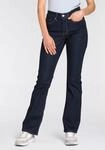 Bootcut-Jeans LEVI'S "315 Shaping Boot", Damen, Gr. 26, L&auml;nge 30, blau (schwarzest