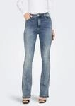 Bootcut-Jeans ONLY "ONLMILA HW FLARED DNM BJ13994 NOOS", Damen, Gr. 25, L&auml;nge 32,