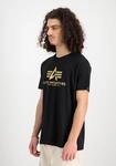 T-Shirt ALPHA INDUSTRIES "Basic T-Shirt BL Carbon", Herren, Gr. XS, schwarz...