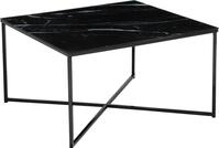 Couchtisch SALESFEVER "Caorle Coffeetable im eleganten Stil", schwarz (schwarz,