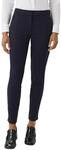 Anzughose COMMA, Damen, Gr. 34, N-Gr, blau (navy), Stoff, Obermaterial: 48%...