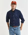 Langarmhemd GANT "SLIM CLASSIC POPLIN SHIRT", Herren, Gr. S, N-Gr, blau...