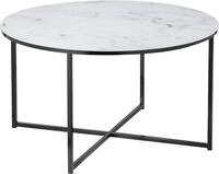 Couchtisch SALESFEVER "Caorle Coffeetable im eleganten Stil", schwarz-wei&szlig; (wei&szlig;,