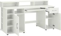 Schreibtisch VOGL M&Ouml;BELFABRIK "Timra mit Monitoraufsatz, Tastaturauszug &