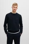 Sweatshirt BOSS ORANGE "Westart", Herren, Gr. M, blau (404_schwarz_blau),...