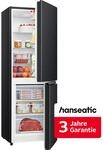 HANSEATIC K&uuml;hl-/Gefrierkombination "HKGK16155C", Energieeffizienz: C, silber