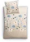 Bettw&auml;sche KLEINE WOLKE "Malva", beige (sandbeige), B/L: 135cm x 200cm, Mako-Satin,