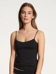 Spaghettitop CALIDA "Cate", Damen, Gr. L (48/50), schwarz, Single Jersey,