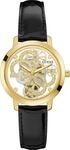 Quarzuhr GUESS "QUATTRO CLEAR", schwarz (schwarz, goldfarben), Armbanduhren,...