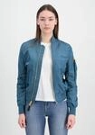 Bomberjacke ALPHA INDUSTRIES "MA-1 VF Light W", Damen, Gr. XS, blau (vintage...