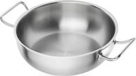Wok ZWILLING "Pro", silber (silberfarben), B:39,5cm H:10cm L:39,5cm &Oslash;:30cm, Pfannen,