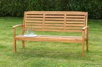 Gartenbank MERXX "Paraiba", braun, B:160cm H:91,5cm T:61cm, Holz, Sitzb&auml;nke,