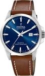Quarzuhr FESTINA "Swiss Made", braun (braun, blau), Armbanduhren, Herren, Quarzuhr,