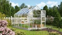 Gew&auml;chshaus VITAVIA "Domus 8300", silber (silberfarben), B:257cm H:253,9cm T:325cm,