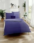 Bettw&auml;sche KAEPPEL "MASTER 100% Baumwolle", lila (violett), B/L: 155cm x 220cm, 1