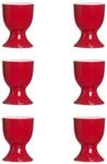 Eierbecher RITZENHOFF & BREKER "Eierbecher Doppio &oslash; 5 cm 6er Set", rot, Porzellan,