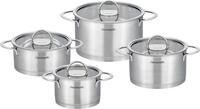 Topf-Set HANSEATIC "hanseatic", silber, T&ouml;pfe, Topf-Set, handfreundliche