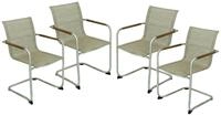 Freischwinger GARDEN PLEASURE "NOVA", beige (sandbraun, silber), B:59cm T:56cm,