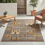Teppich GINO FALCONE "Outdoor-Africa 40" Gr. 2, grau, B:80cm H:5mm L:165cm,
