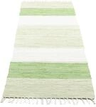Teppich THEKO "Stripe Cotton, handgewebt" Gr. 12, gr&uuml;n, B:70cm H:5mm L:250cm,