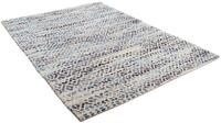 Wollteppich TOM TAILOR HOME "Diamond, handgekn&uuml;pft" Gr. 2, blau, B:65cm H:8mm