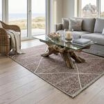 Teppich SANSIBAR "Braderup", rot, B:120cm H:2mm L:170cm, Schurwolle, Teppiche,