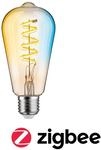 PAULMANN LED-Leuchtmittel "Smart Filament ST64 600lm 2200K-5500K gold 230V",