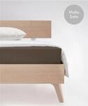 Spannbettlaken FLEURESSE "Colours in Gr. 90x200, 140x200 oder 180x200 cm", braun
