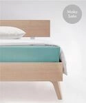 Spannbettlaken FLEURESSE "Colours in Gr. 90x200, 140x200 oder 180x200 cm", blau