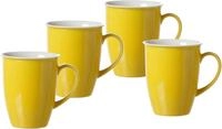 Becher RITZENHOFF & BREKER "Doppio", gelb, H:10cm &Oslash;:9cm, Porzellan, Trinkgef&auml;&szlig;e,