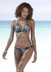 Bikini-Hose LASCANA "Reese", Damen, Gr. 34, N-Gr, schwarz (schwarz, bedruckt),