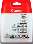 CANON Tintenpatrone "PGI-580BK/CLI-581 BK/C/M/Y Pigment- und Farbstofftinte