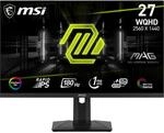 MSI Gaming-Monitor "MAG 274QRF QD", Energieeffizienz: F, schwarz, Monitore,