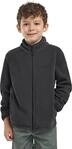 Fleecejacke JACK WOLFSKIN "TAUNUS JACKET K", Kinder, Gr. 92, schwarz (granite,