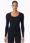 Langarmshirt SCHIESSER "Personal Fit", Damen, Gr. 3XL, schwarz (000, schwarz), Single