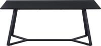 Esstisch M&Ouml;BILIA "Wieland", grau (grau, schwarz, schwarz, grau), B:180cm H:75cm