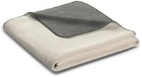 Wohndecke BIEDERLACK "Melange", beige (natur, graphit), B:150cm L:200cm, Baumwolle,