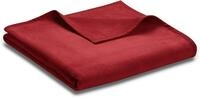 Wohndecke BIEDERLACK "Unicolour", rot (purpur), B:150cm L:200cm, Baumwolle,